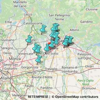 Mappa Via Meucci, 24044 Dalmine BG, Italia (9.3665)