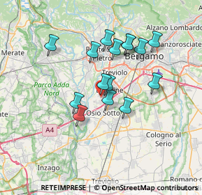 Mappa Via Raspalupo, 24044 Dalmine BG, Italia (5.84667)