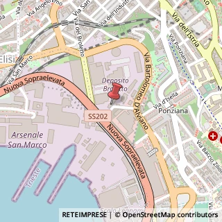 Mappa Via dei Lavoratori, 2, 34144 Trieste, Trieste (Friuli-Venezia Giulia)