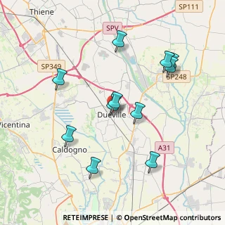 Mappa Via Giacomo Zanella, 36031 Dueville VI, Italia (3.78273)