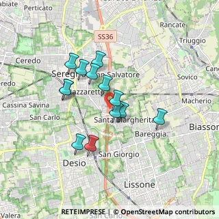 Mappa AL PIANO TERRA a fianco alla discoteca Le Le Bahia, 20851 Lissone MB, Italia (1.41923)