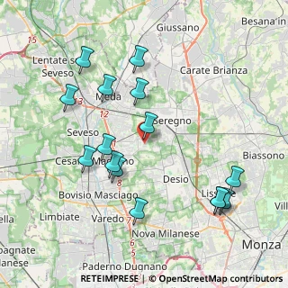 Mappa Via Podgora, 20811 Cesano Maderno MB, Italia (4.17533)