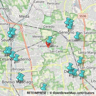 Mappa Via Podgora, 20811 Cesano Maderno MB, Italia (3.1865)