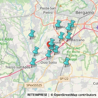 Mappa Via Osio, 24044 Dalmine BG, Italia (2.91077)
