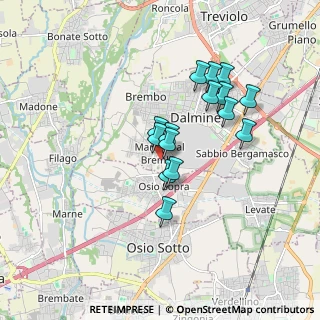 Mappa Via Osio, 24044 Dalmine BG, Italia (1.41733)