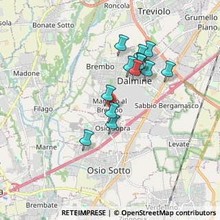 Mappa Via Osio, 24044 Dalmine BG, Italia (1.56154)