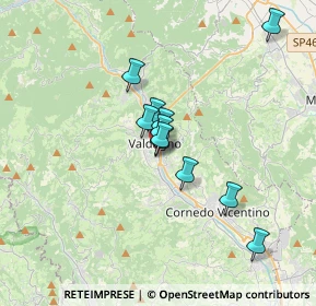 Mappa Via Sette Martiri, 36078 Valdagno VI, Italia (2.54545)