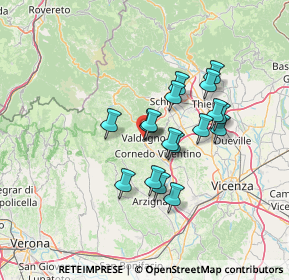 Mappa Via Sette Martiri, 36078 Valdagno VI, Italia (10.83941)