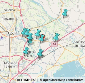 Mappa Via Tommaso da Modena, 31056 Treviso TV, Italia (5.86455)