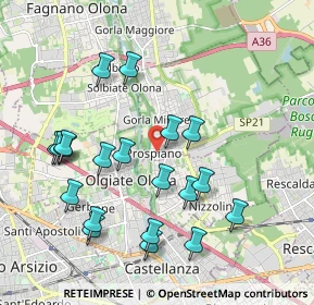 Mappa Via Raimondi, 21055 Gorla Minore VA, Italia (2.0435)