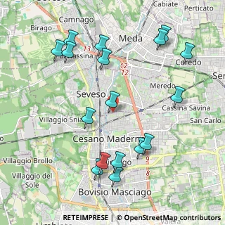 Mappa Via Confalonieri, 20811 Cesano Maderno MB, Italia (2.32)