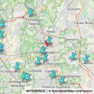 Mappa Via Confalonieri, 20811 Cesano Maderno MB, Italia (6.36647)
