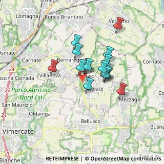 Mappa Via Pietro Rogorini, 20886 Aicurzio MB, Italia (1.266)