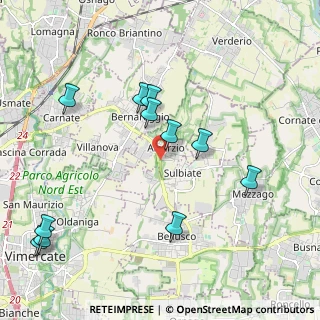 Mappa Via Pietro Rogorini, 20886 Aicurzio MB, Italia (2.23727)