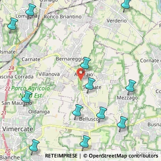 Mappa Via Pietro Rogorini, 20886 Aicurzio MB, Italia (3.0675)