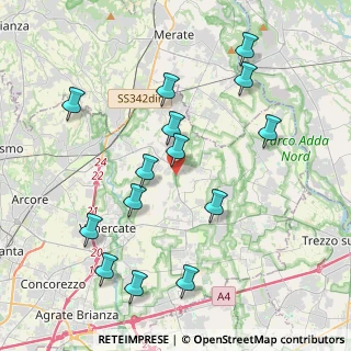 Mappa Via Pietro Rogorini, 20886 Aicurzio MB, Italia (4.24214)