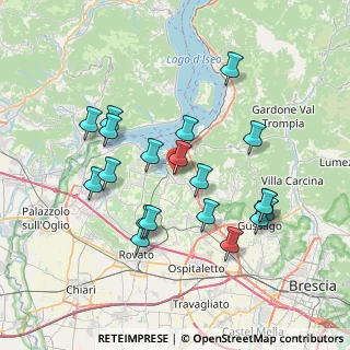 Mappa Via Ulivi, 25050 Provaglio d'Iseo BS, Italia (7.2055)