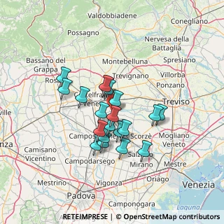 Mappa Via San Brigida, 31023 Resana TV, Italia (10.2735)