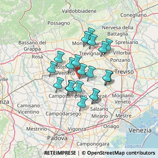 Mappa Via San Brigida, 31023 Resana TV, Italia (10.417)