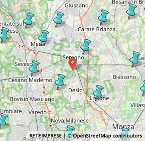 Mappa Via Giuseppe Toniolo, 20831 Seregno MB, Italia (6.7785)