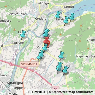 Mappa Via Simeone Paratico, 25031 Capriolo BS, Italia (1.88133)