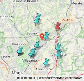 Mappa Via Tiziano, 20862 Arcore MB, Italia (3.73923)