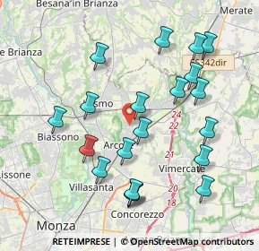 Mappa Via Tiziano, 20862 Arcore MB, Italia (4.031)