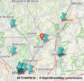 Mappa Via Tiziano, 20862 Arcore MB, Italia (6.00857)