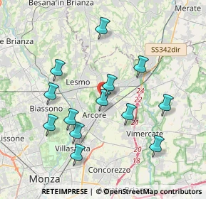 Mappa Via Tiziano, 20862 Arcore MB, Italia (3.69231)