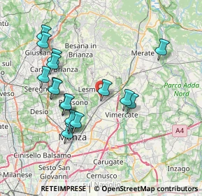 Mappa Via Tiziano, 20862 Arcore MB, Italia (7.55706)