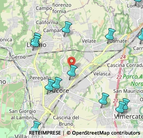 Mappa Via Tiziano, 20862 Arcore MB, Italia (2.75846)