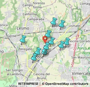 Mappa Via Tiziano, 20862 Arcore MB, Italia (1.315)