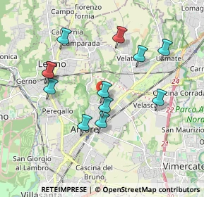 Mappa Via Tiziano, 20862 Arcore MB, Italia (1.77583)