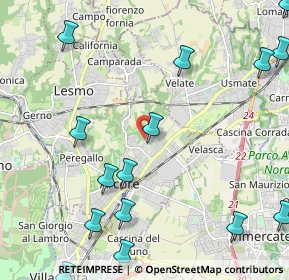 Mappa Via Tiziano, 20862 Arcore MB, Italia (2.97333)