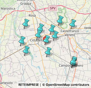 Mappa Via Camatta, 35019 Tombolo PD, Italia (6.99286)