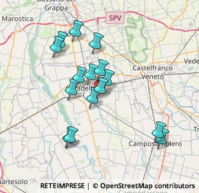 Mappa Via Camatta, 35019 Tombolo PD, Italia (6.336)