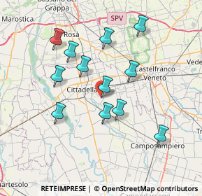 Mappa Via Camatta, 35019 Tombolo PD, Italia (6.6825)