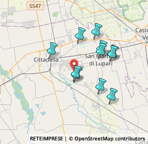 Mappa Via Camatta, 35019 Tombolo PD, Italia (3.10727)