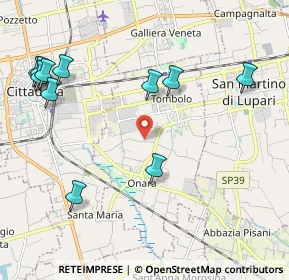 Mappa Via Camatta, 35019 Tombolo PD, Italia (2.48727)