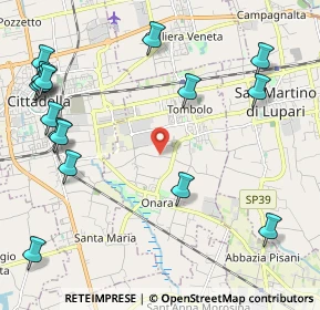 Mappa Via Camatta, 35019 Tombolo PD, Italia (2.8)