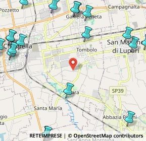 Mappa Via Camatta, 35019 Tombolo PD, Italia (3.3475)