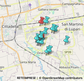 Mappa Via Camatta, 35019 Tombolo PD, Italia (0.96)