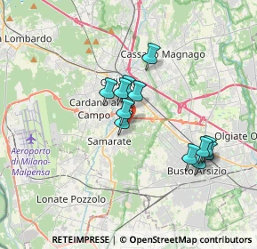 Mappa Via L Quassoli, 21017 Samarate VA, Italia (2.90917)