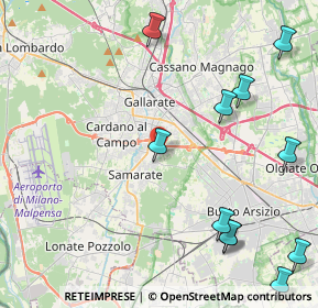 Mappa Via L Quassoli, 21017 Samarate VA, Italia (5.58)