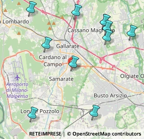 Mappa Via L Quassoli, 21017 Samarate VA, Italia (5.13545)