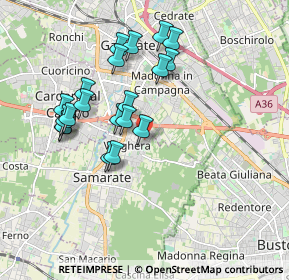 Mappa Via L Quassoli, 21017 Samarate VA, Italia (1.71)