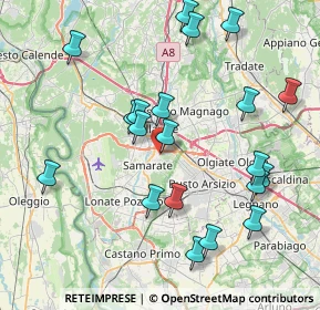 Mappa Via L Quassoli, 21017 Samarate VA, Italia (8.47)