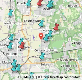 Mappa Via Guglielmo Marconi, 20816 Ceriano Laghetto MB, Italia (2.797)