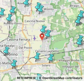 Mappa Via Guglielmo Marconi, 20816 Ceriano Laghetto MB, Italia (3.13)