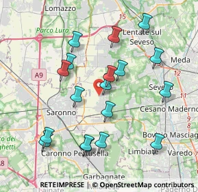 Mappa Via Guglielmo Marconi, 20816 Ceriano Laghetto MB, Italia (3.87222)